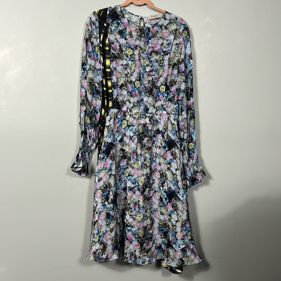 Preen Line floral & check dress knee length size small- like new - Picture 4 of 16